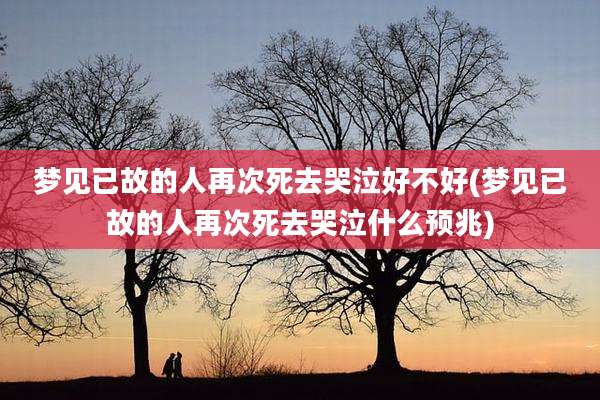 梦见已故的人再次死去哭泣好不好(梦见已故的人再次死去哭泣什么预兆)