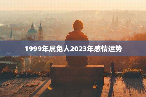 1999年属兔人2023年感情运势