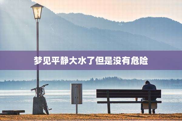 梦见平静大水了但是没有危险