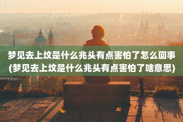 梦见去上坟是什么兆头有点害怕了怎么回事(梦见去上坟是什么兆头有点害怕了啥意思)