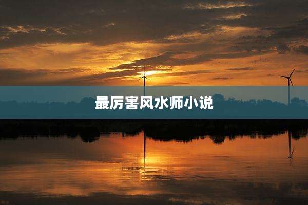 最厉害风水师小说