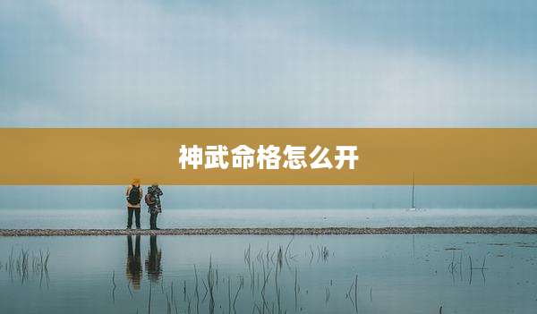 神武命格怎么开