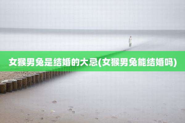 女猴男兔是结婚的大忌(女猴男兔能结婚吗)