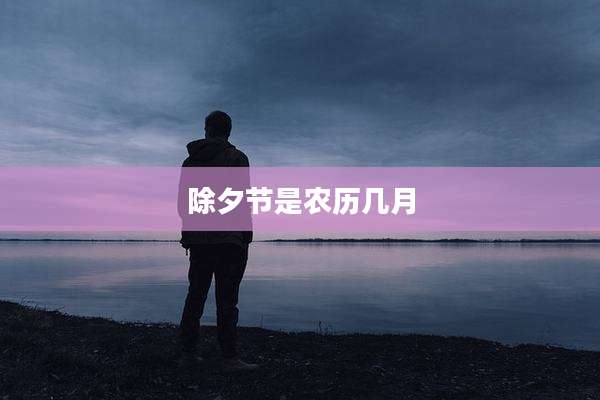 除夕节是农历几月