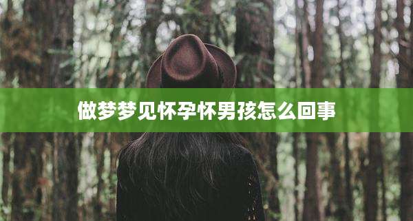 做梦梦见怀孕怀男孩怎么回事