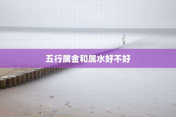 五行属金和属水好不好