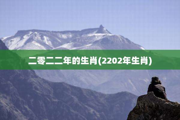 二零二二年的生肖(2202年生肖)
