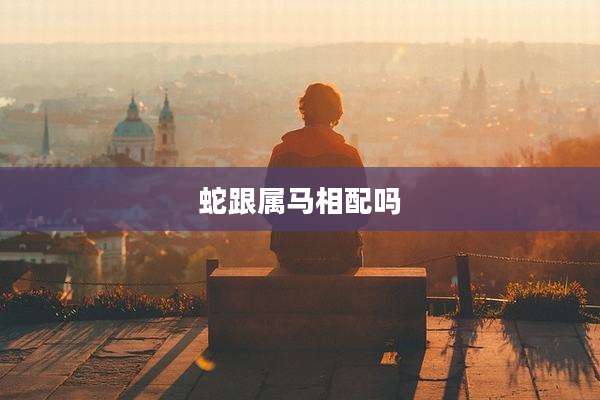 蛇跟属马相配吗