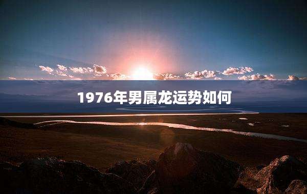 1976年男属龙运势如何