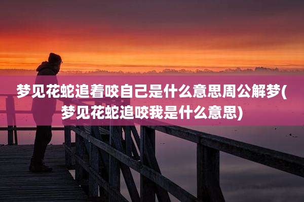 梦见花蛇追着咬自己是什么意思周公解梦(梦见花蛇追咬我是什么意思)