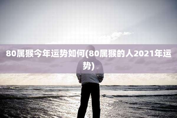 80属猴今年运势如何(80属猴的人2021年运势)