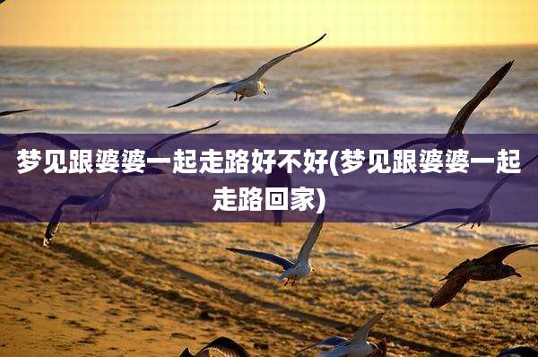 梦见跟婆婆一起走路好不好(梦见跟婆婆一起走路回家)
