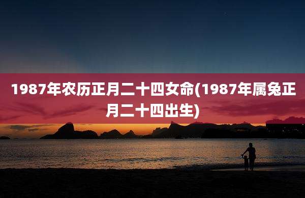 1987年农历正月二十四女命(1987年属兔正月二十四出生)