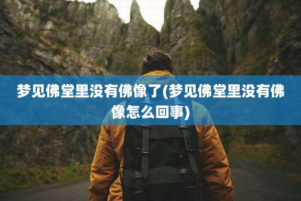 梦见佛堂里没有佛像了(梦见佛堂里没有佛像怎么回事)
