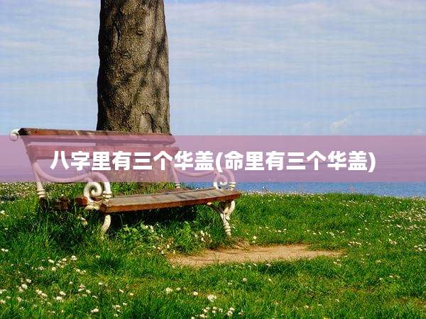 八字里有三个华盖(命里有三个华盖)