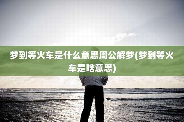 梦到等火车是什么意思周公解梦(梦到等火车是啥意思)