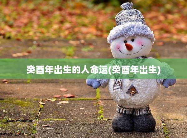 癸酉年出生的人命运(癸酉年出生)