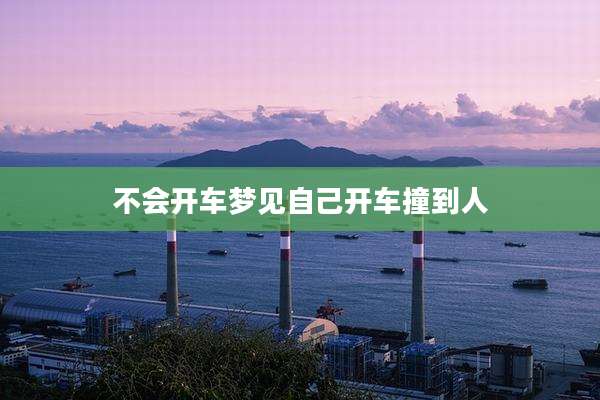 不会开车梦见自己开车撞到人