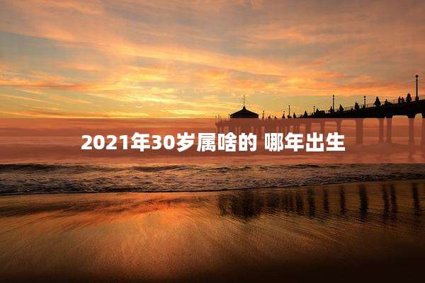 2021年30岁属啥的 哪年出生