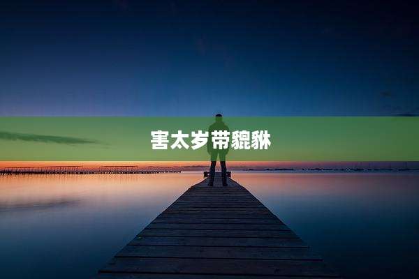 害太岁带貔貅