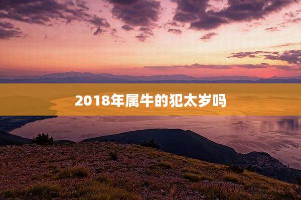 2018年属牛的犯太岁吗