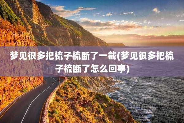 梦见很多把梳子梳断了一截(梦见很多把梳子梳断了怎么回事)
