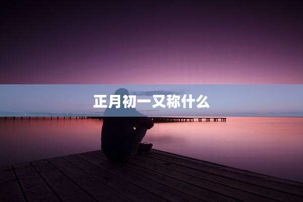 正月初一又称什么