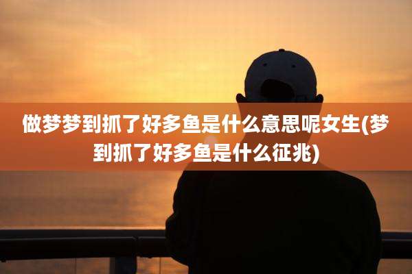 做梦梦到抓了好多鱼是什么意思呢女生(梦到抓了好多鱼是什么征兆)