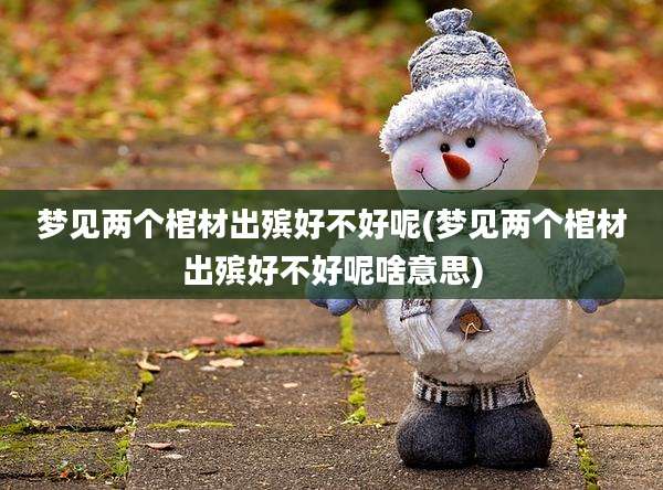 梦见两个棺材出殡好不好呢(梦见两个棺材出殡好不好呢啥意思)