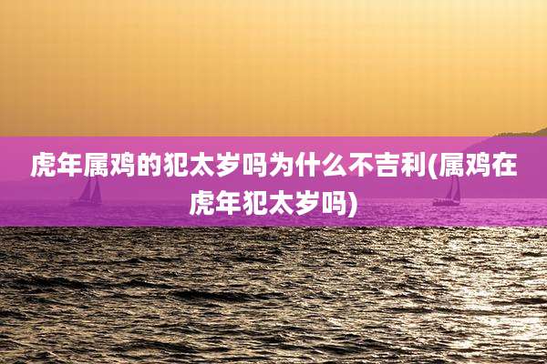 虎年属鸡的犯太岁吗为什么不吉利(属鸡在虎年犯太岁吗)