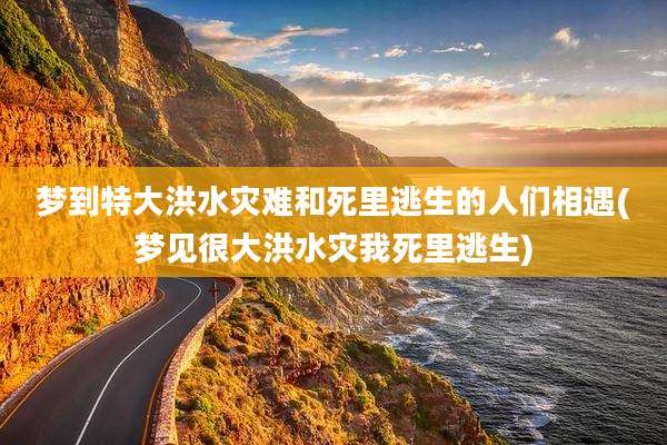 梦到特大洪水灾难和死里逃生的人们相遇(梦见很大洪水灾我死里逃生)