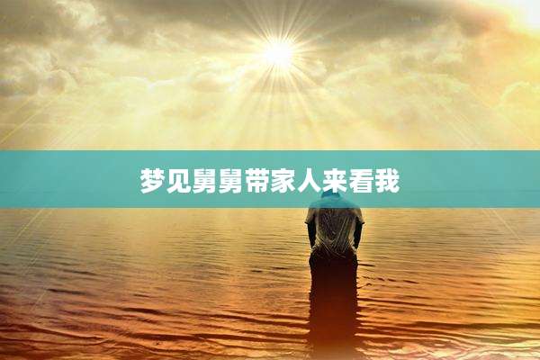 梦见舅舅带家人来看我