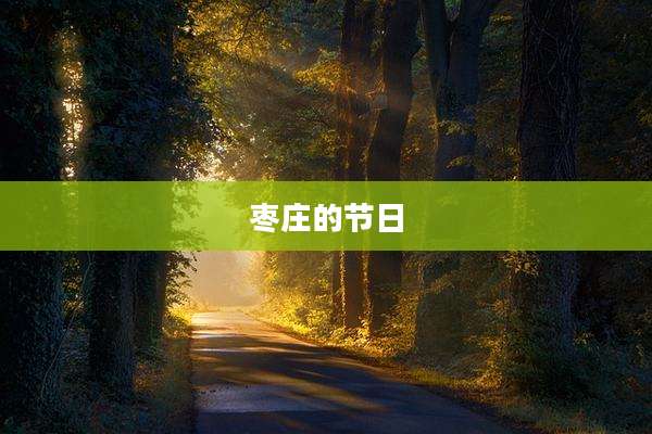 枣庄的节日