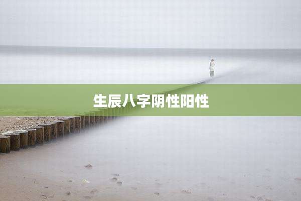 生辰八字阴性阳性