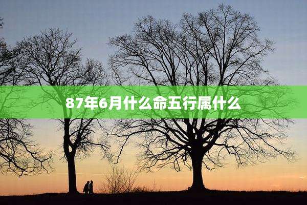 87年6月什么命五行属什么