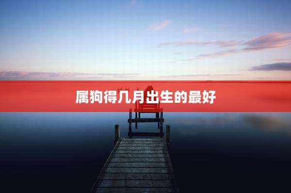 属狗得几月出生的最好