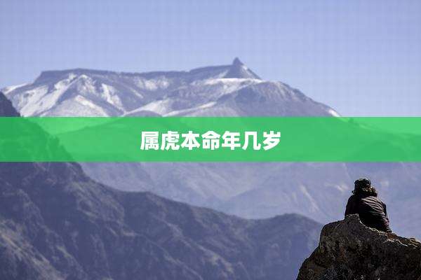 属虎本命年几岁