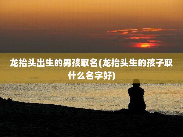 龙抬头出生的男孩取名(龙抬头生的孩子取什么名字好)