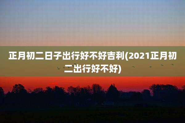 正月初二日子出行好不好吉利(2021正月初二出行好不好)