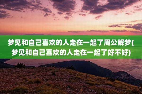 梦见和自己喜欢的人走在一起了周公解梦(梦见和自己喜欢的人走在一起了好不好)