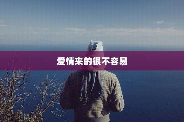 爱情来的很不容易