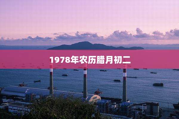 1978年农历腊月初二
