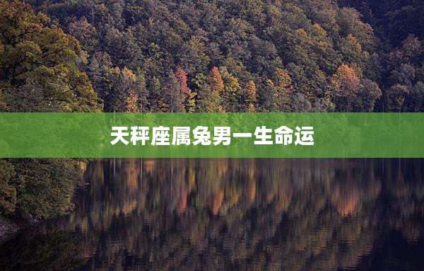 天秤座属兔男一生命运