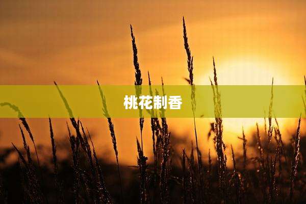 桃花制香