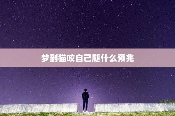 梦到猫咬自己腿什么预兆