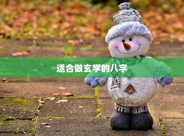 适合做玄学的八字