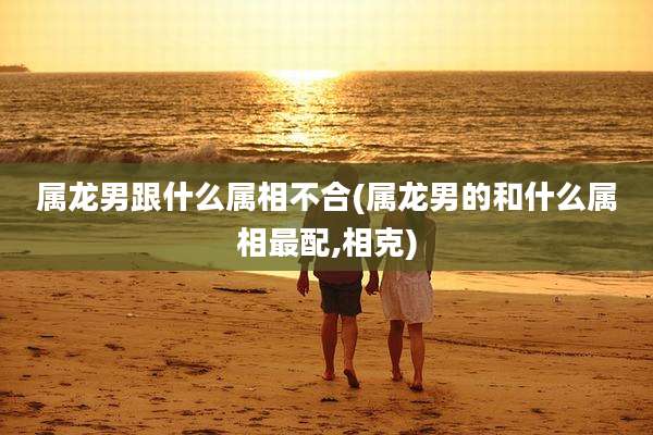 属龙男跟什么属相不合(属龙男的和什么属相最配,相克)