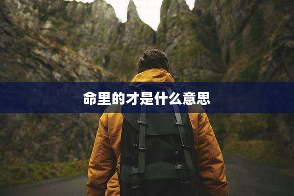 命里的才是什么意思