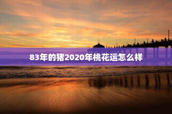 83年的猪2020年桃花运怎么样