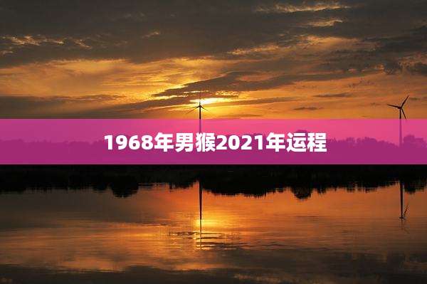 1968年男猴2021年运程
